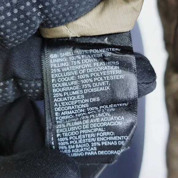 The North Face Women's Army Green Flare 550 Down Quilted Puffer Jacket Size S - Picture 8 of 9